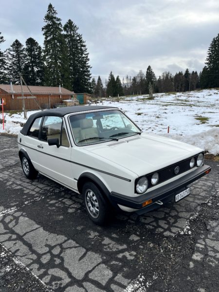Golf 1 Cabriolet 1986 à vendre, restauré, expertisé véteran 04/2024